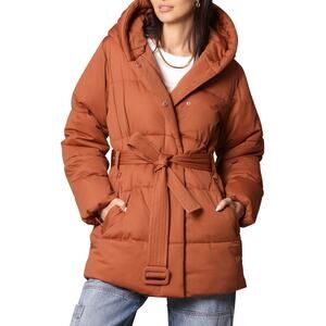 Avec Les Filles Hooded Puffer Jacket Size S